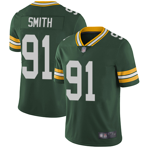 Green Bay Packers Limited Green Men #91 Smith Preston Home Jersey Nike NFL Vapor Untouchable